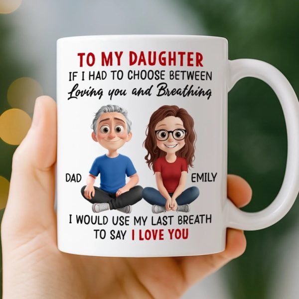 Custom Mug - Personalized Birthday Gifts For Mom, Dad, Daughter, Son - Born To Be Loved Custom Mug - Personalized Birthday Gifts For Mom, Dad, Daughter, Son - Born To Be Loved