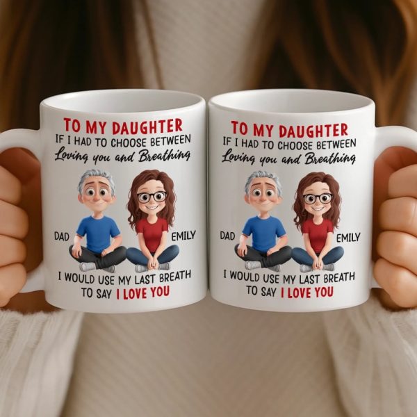Custom Mug - Personalized Birthday Gifts For Mom, Dad, Daughter, Son - Born To Be Loved Custom Mug - Personalized Birthday Gifts For Mom, Dad, Daughter, Son - Born To Be Loved
