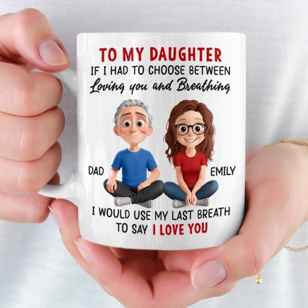 Custom Mug - Personalized Birthday Gifts For Mom, Dad, Daughter, Son - Born To Be Loved Custom Mug - Personalized Birthday Gifts For Mom, Dad, Daughter, Son - Born To Be Loved