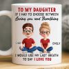 Custom Mug - Personalized Birthday Gifts For Mom, Dad, Daughter, Son - Born To Be Loved Custom Mug - Personalized Birthday Gifts For Mom, Dad, Daughter, Son - Born To Be Loved