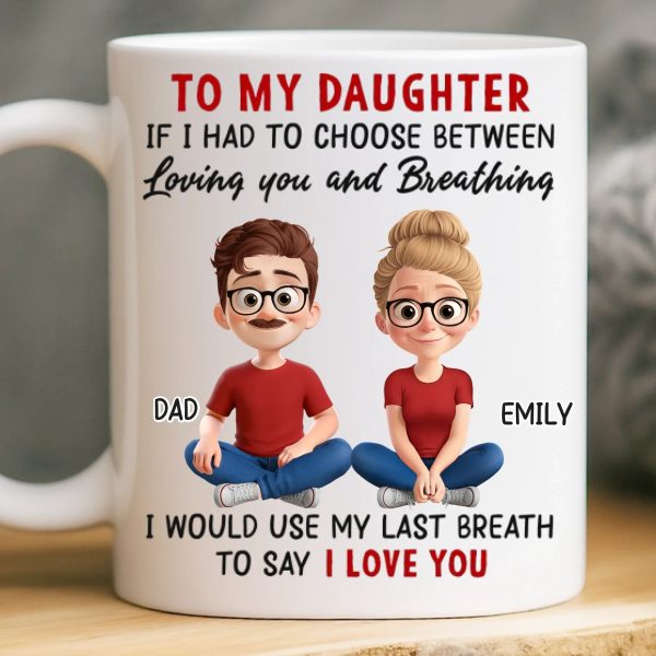 Custom Mug - Personalized Birthday Gifts For Mom, Dad, Daughter, Son - Born To Be Loved Custom Mug - Personalized Birthday Gifts For Mom, Dad, Daughter, Son - Born To Be Loved