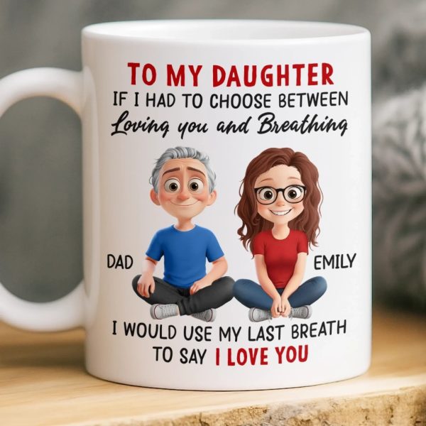 Custom Mug - Personalized Birthday Gifts For Mom, Dad, Daughter, Son - Born To Be Loved Custom Mug - Personalized Birthday Gifts For Mom, Dad, Daughter, Son - Born To Be Loved