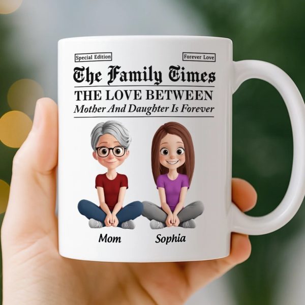Custom Mug - Personalized Birthday Gifts For Mom, Dad, Daughter, Son - Growing Up Together With Love Custom Mug - Personalized Birthday Gifts For Mom, Dad, Daughter, Son - Growing Up Together With Love