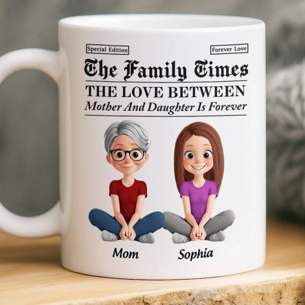 Custom Mug - Personalized Birthday Gifts For Mom, Dad, Daughter, Son - Growing Up Together With Love Custom Mug - Personalized Birthday Gifts For Mom, Dad, Daughter, Son - Growing Up Together With Love