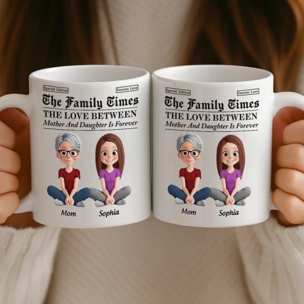 Custom Mug - Personalized Birthday Gifts For Mom, Dad, Daughter, Son - Growing Up Together With Love Custom Mug - Personalized Birthday Gifts For Mom, Dad, Daughter, Son - Growing Up Together With Love