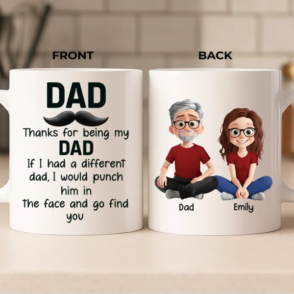 Custom Mug - Personalized Birthday Gifts For Mom, Dad, Daughter, Son - Handle With Love Custom Mug - Personalized Birthday Gifts For Mom, Dad, Daughter, Son - Handle With Love