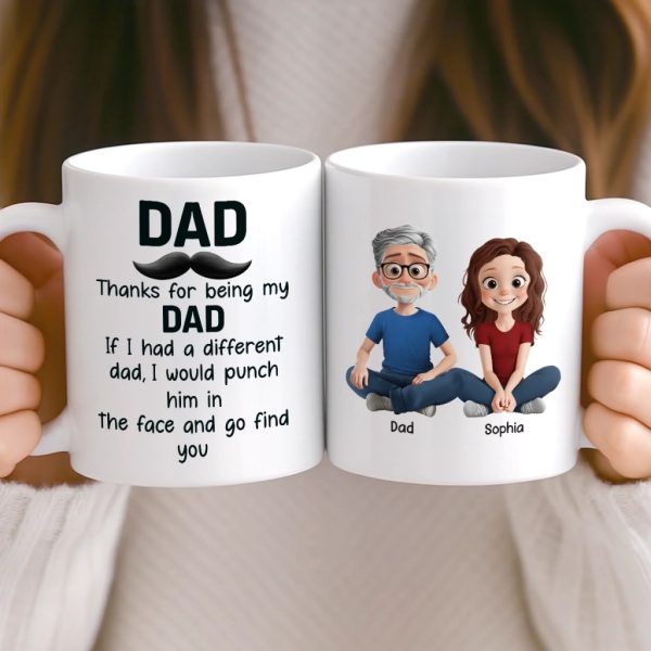 Custom Mug - Personalized Birthday Gifts For Mom, Dad, Daughter, Son - Handle With Love Custom Mug - Personalized Birthday Gifts For Mom, Dad, Daughter, Son - Handle With Love