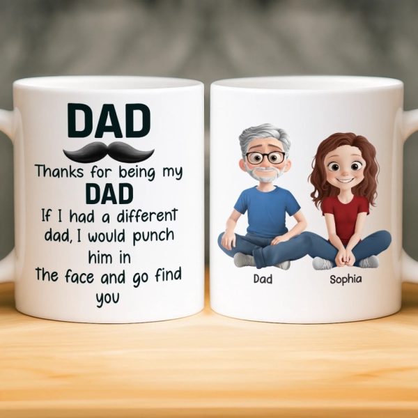 Custom Mug - Personalized Birthday Gifts For Mom, Dad, Daughter, Son - Handle With Love Custom Mug - Personalized Birthday Gifts For Mom, Dad, Daughter, Son - Handle With Love