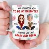Custom Mug - Personalized Birthday Gifts For Mom, Daughter - A Circle Of Endless Love Custom Mug - Personalized Birthday Gifts For Mom, Daughter - A Circle Of Endless Love
