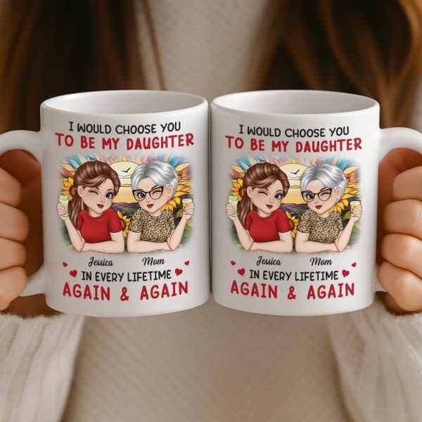 Custom Mug - Personalized Birthday Gifts For Mom, Daughter - A Daughter Love Lasts Forever Custom Mug - Personalized Birthday Gifts For Mom, Daughter - A Daughter Love Lasts Forever