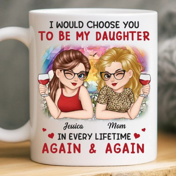 Custom Mug - Personalized Birthday Gifts For Mom, Daughter - A Daughter Love Lasts Forever Custom Mug - Personalized Birthday Gifts For Mom, Daughter - A Daughter Love Lasts Forever