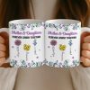 Custom Mug - Personalized Birthday Gifts For Mom, Daughter - Forever Linked As Family Custom Mug - Personalized Birthday Gifts For Mom, Daughter - Forever Linked As Family