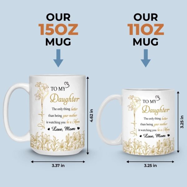 Custom Mug - Personalized Birthday Gifts For Mom, Daughter - Sunshine Shines Through A Daughter Custom Mug - Personalized Birthday Gifts For Mom, Daughter - Sunshine Shines Through A Daughter