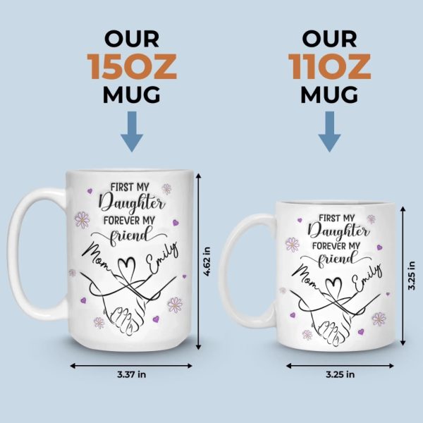 Custom Mug - Personalized Birthday Gifts For Mom, Daughter - You Are My Safe Place Custom Mug - Personalized Birthday Gifts For Mom, Daughter - You Are My Safe Place