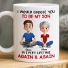 Custom Mug - Personalized Birthday Gifts For Mom, Son - Behind Every Great Son Is A Loving Mom Custom Mug - Personalized Birthday Gifts For Mom, Son - Behind Every Great Son Is A Loving Mom