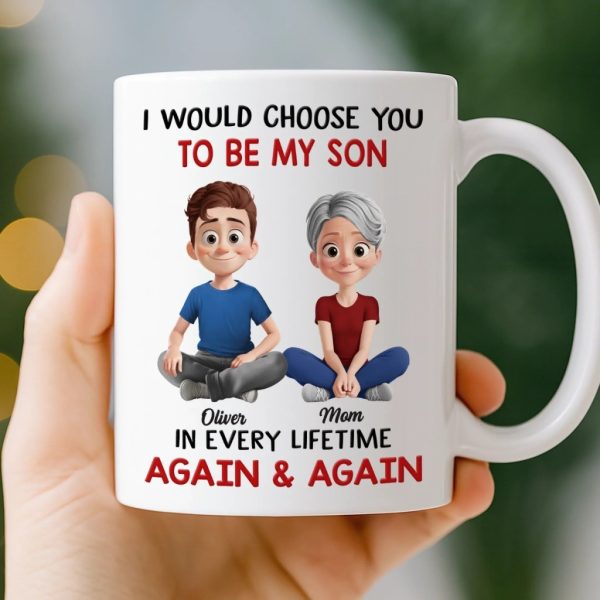 Custom Mug - Personalized Birthday Gifts For Mom, Son - Behind Every Great Son Is A Loving Mom Custom Mug - Personalized Birthday Gifts For Mom, Son - Behind Every Great Son Is A Loving Mom
