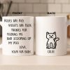 Custom Mug - Personalized Christmas Birthday Gifts For Cat Lovers, Cat Mom And Dad - Daily Dose Of Purr Therapy Custom Mug - Personalized Christmas Birthday Gifts For Cat Lovers, Cat Mom And Dad - Daily Dose Of Purr Therapy