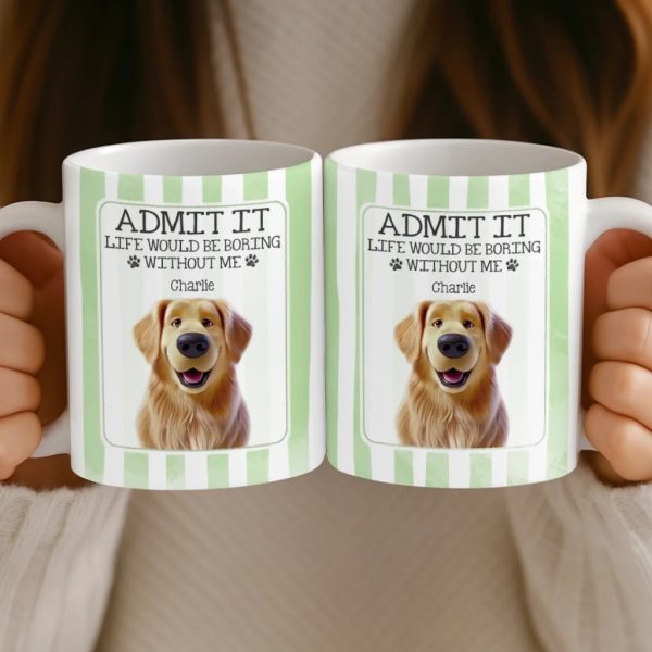 Custom Mug - Personalized Christmas Birthday Gifts For Dog Cat Lovers, Dog Dad And Mom, Cat Owners - Life Is Better With Pets Custom Mug - Personalized Christmas Birthday Gifts For Dog Cat Lovers, Dog Dad And Mom, Cat Owners - Life Is Better With Pets