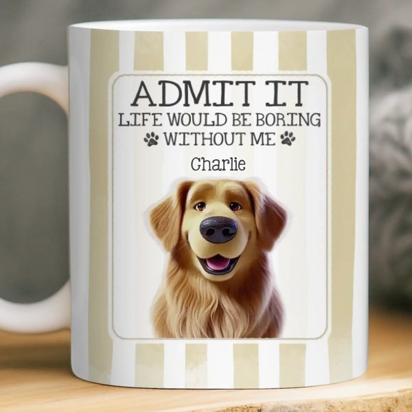 Custom Mug - Personalized Christmas Birthday Gifts For Dog Cat Lovers, Dog Dad And Mom, Cat Owners - Life Is Better With Pets Custom Mug - Personalized Christmas Birthday Gifts For Dog Cat Lovers, Dog Dad And Mom, Cat Owners - Life Is Better With Pets