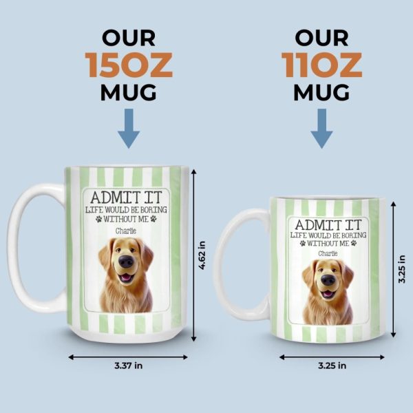 Custom Mug - Personalized Christmas Birthday Gifts For Dog Cat Lovers, Dog Dad And Mom, Cat Owners - Life Is Better With Pets Custom Mug - Personalized Christmas Birthday Gifts For Dog Cat Lovers, Dog Dad And Mom, Cat Owners - Life Is Better With Pets