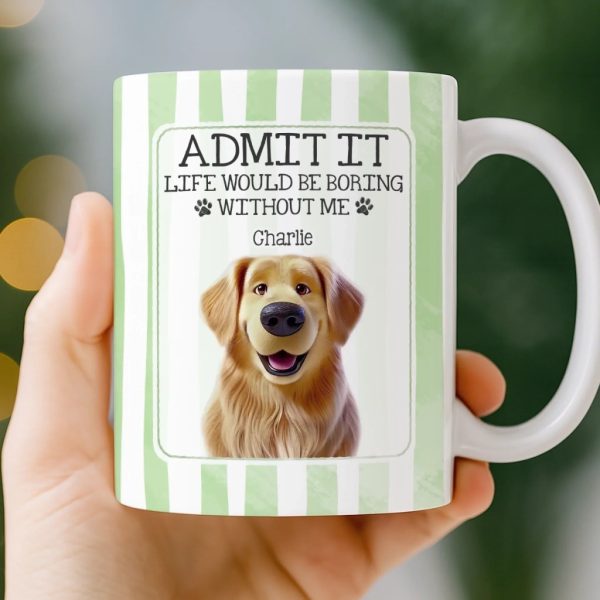 Custom Mug - Personalized Christmas Birthday Gifts For Dog Cat Lovers, Dog Dad And Mom, Cat Owners - Life Is Better With Pets Custom Mug - Personalized Christmas Birthday Gifts For Dog Cat Lovers, Dog Dad And Mom, Cat Owners - Life Is Better With Pets