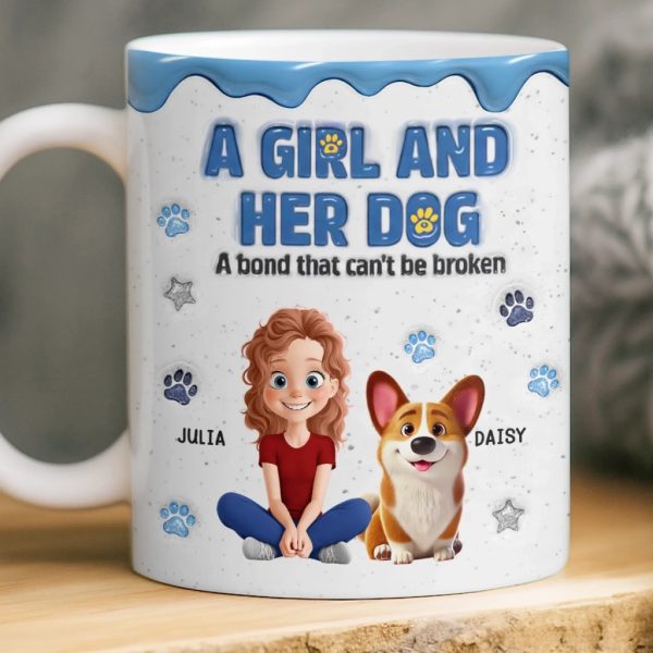 Custom Mug - Personalized Christmas Birthday Gifts For Dog Lovers, Dog Dad And Mom - Besties With Fur Custom Mug - Personalized Christmas Birthday Gifts For Dog Lovers, Dog Dad And Mom - Besties With Fur