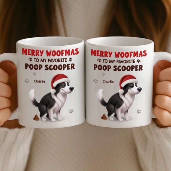 Custom Mug - Personalized Christmas Birthday Gifts For Dog Lovers, Dog Dad And Mom - Merry Woofmas, Hooman Custom Mug - Personalized Christmas Birthday Gifts For Dog Lovers, Dog Dad And Mom - Merry Woofmas, Hooman