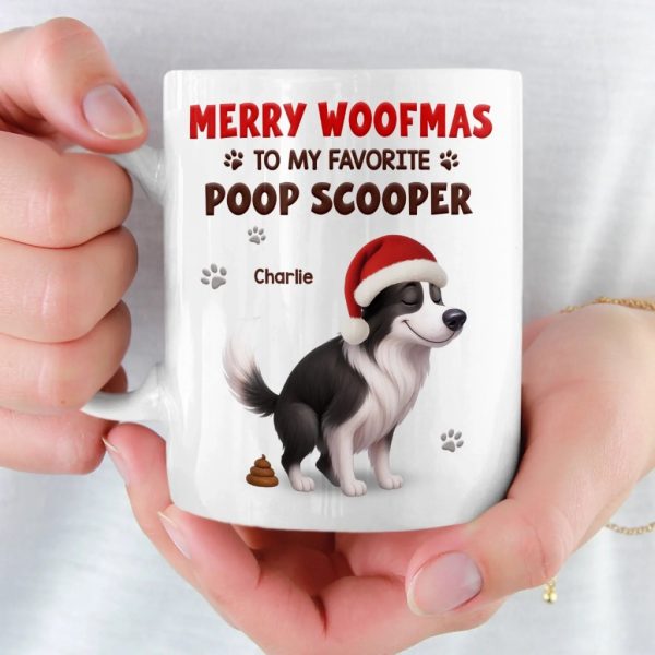 Custom Mug - Personalized Christmas Birthday Gifts For Dog Lovers, Dog Dad And Mom - Merry Woofmas, Hooman Custom Mug - Personalized Christmas Birthday Gifts For Dog Lovers, Dog Dad And Mom - Merry Woofmas, Hooman