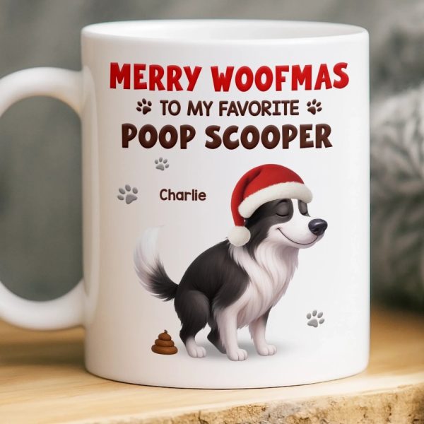Custom Mug - Personalized Christmas Birthday Gifts For Dog Lovers, Dog Dad And Mom - Merry Woofmas, Hooman Custom Mug - Personalized Christmas Birthday Gifts For Dog Lovers, Dog Dad And Mom - Merry Woofmas, Hooman