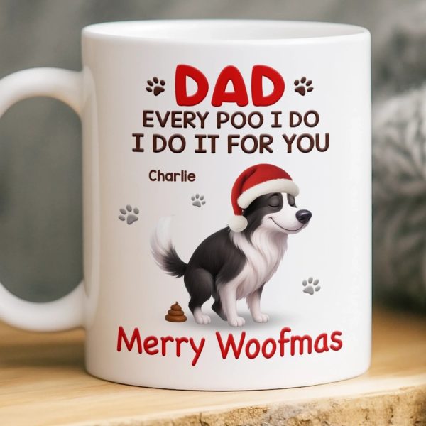 Custom Mug - Personalized Christmas Birthday Gifts For Dog Lovers, Dog Dad And Mom - Official Poop Manager Of The Year Custom Mug - Personalized Christmas Birthday Gifts For Dog Lovers, Dog Dad And Mom - Official Poop Manager Of The Year