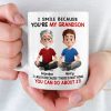 Custom Mug - Personalized Christmas Birthday Gifts For Grandpa, Grandma, Grandson, Granddaughter - Generations Of Warmth