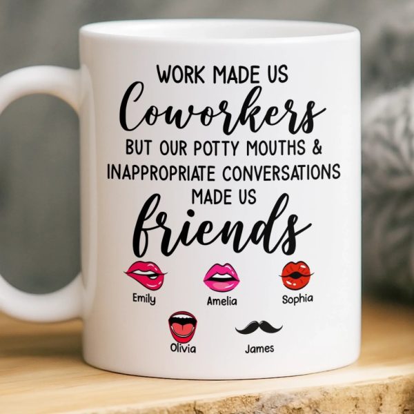 Custom Mug - Personalized Funny Gifts For Coworker, Work Bestie - Teamwork Makes Days Better Custom Mug - Personalized Funny Gifts For Coworker, Work Bestie - Teamwork Makes Days Better