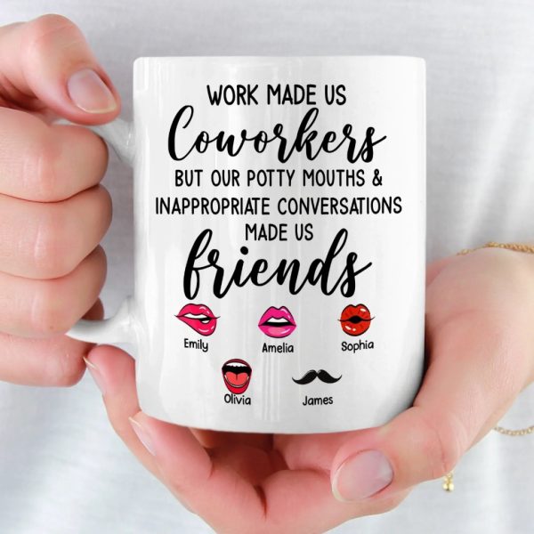 Custom Mug - Personalized Funny Gifts For Coworker, Work Bestie - Teamwork Makes Days Better Custom Mug - Personalized Funny Gifts For Coworker, Work Bestie - Teamwork Makes Days Better