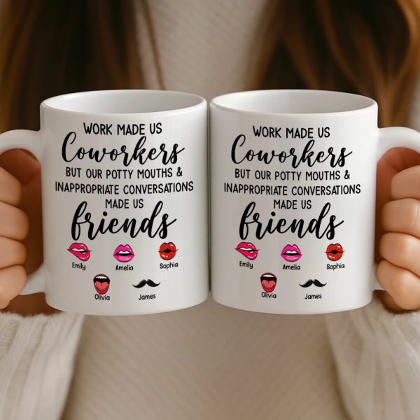 Custom Mug - Personalized Funny Gifts For Coworker, Work Bestie - Teamwork Makes Days Better Custom Mug - Personalized Funny Gifts For Coworker, Work Bestie - Teamwork Makes Days Better