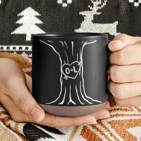 Custom Name A Heart Tree Pottery Mug For Couple TH10 898081 Custom Name A Heart Tree Pottery Mug For Couple TH10 898081