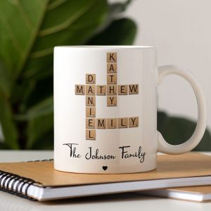 Custom Name And Family Name Crosswords Puzzle Mug TH10 892213