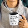 Custom Name Like Father Like Daughter - Personalized Accent Ceramic Mug Custom Name Like Father Like Daughter - Personalized Accent Ceramic Mug