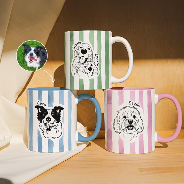Custom Pet Portrait Mug With Name Personalized Dog Cat Photo Accent Mug CH07 899944 Custom Pet Portrait Mug With Name Personalized Dog Cat Photo Accent Mug CH07 899944