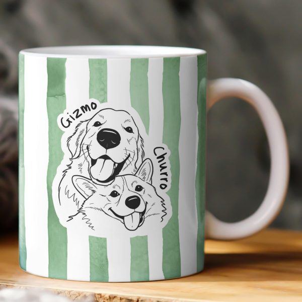 Custom Pet Portrait Mug With Name Personalized Dog Cat Photo Accent Mug CH07 899944 Custom Pet Portrait Mug With Name Personalized Dog Cat Photo Accent Mug CH07 899944