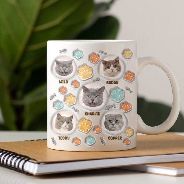 Custom Photo 3D Inflated Effect Cat Mug N304 890149 Custom Photo 3D Inflated Effect Cat Mug N304 890149