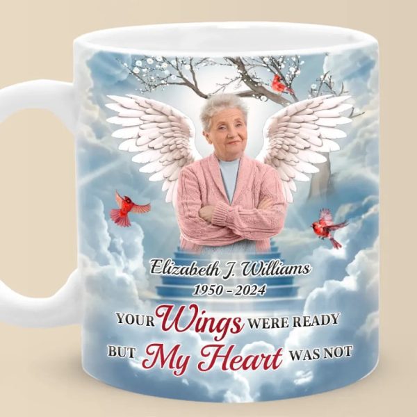 Custom Photo A Big Piece Of My Heart Lives In Heaven - Memorial Personalized Custom Mug - Sympathy Gift For Family Members Custom Photo A Big Piece Of My Heart Lives In Heaven - Memorial Personalized Custom Mug - Sympathy Gift For Family Members