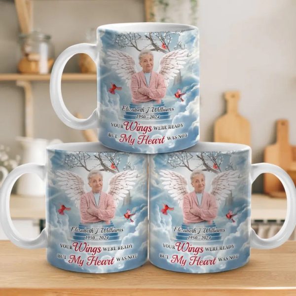 Custom Photo A Big Piece Of My Heart Lives In Heaven - Memorial Personalized Custom Mug - Sympathy Gift For Family Members Custom Photo A Big Piece Of My Heart Lives In Heaven - Memorial Personalized Custom Mug - Sympathy Gift For Family Members