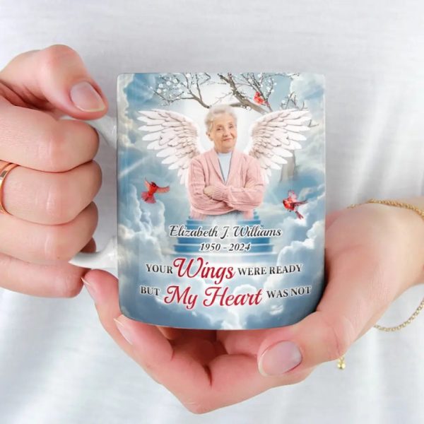 Custom Photo A Big Piece Of My Heart Lives In Heaven - Memorial Personalized Custom Mug - Sympathy Gift For Family Members Custom Photo A Big Piece Of My Heart Lives In Heaven - Memorial Personalized Custom Mug - Sympathy Gift For Family Members