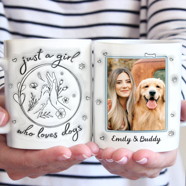 Custom Photo A Dog Will Teach You Unconditional Love - Dog Personalized Custom 3D Inflated Effect Printed Mug - Gift For Pet Owners, Pet Lovers Custom Photo A Dog Will Teach You Unconditional Love - Dog Personalized Custom 3D Inflated Effect Printed Mug - Gift For Pet Owners, Pet Lovers