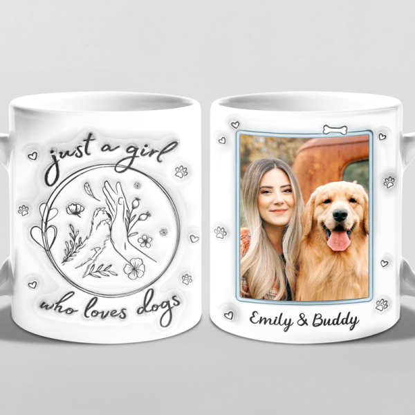 Custom Photo A Dog Will Teach You Unconditional Love - Dog Personalized Custom 3D Inflated Effect Printed Mug - Gift For Pet Owners, Pet Lovers Custom Photo A Dog Will Teach You Unconditional Love - Dog Personalized Custom 3D Inflated Effect Printed Mug - Gift For Pet Owners, Pet Lovers