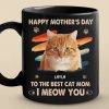 Custom Photo A Mother Must Think Twice - Dog & Cat Personalized Custom Black Mug - Mother's Day, Gift For Pet Owners, Pet Lovers Custom Photo A Mother Must Think Twice - Dog & Cat Personalized Custom Black Mug - Mother's Day, Gift For Pet Owners, Pet Lovers