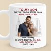 Custom Photo A Son Is A Love Letter - Family Personalized Custom Mug - Father's Day, Gift For Son Custom Photo A Son Is A Love Letter - Family Personalized Custom Mug - Father's Day, Gift For Son