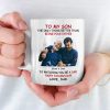 Custom Photo A Son Is A Love Letter - Family Personalized Custom Mug - Father's Day, Gift For Son Custom Photo A Son Is A Love Letter - Family Personalized Custom Mug - Father's Day, Gift For Son