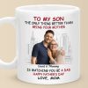 Custom Photo A Son Is A Love Letter - Family Personalized Custom Mug - Father's Day, Gift For Son Custom Photo A Son Is A Love Letter - Family Personalized Custom Mug - Father's Day, Gift For Son