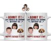 Custom Photo Admit It Life Would Be Boring Without Us - Gift For Dad, Father, Dog Lover, Cat Lover - Personalized Mug Custom Photo Admit It Life Would Be Boring Without Us - Gift For Dad, Father, Dog Lover, Cat Lover - Personalized Mug